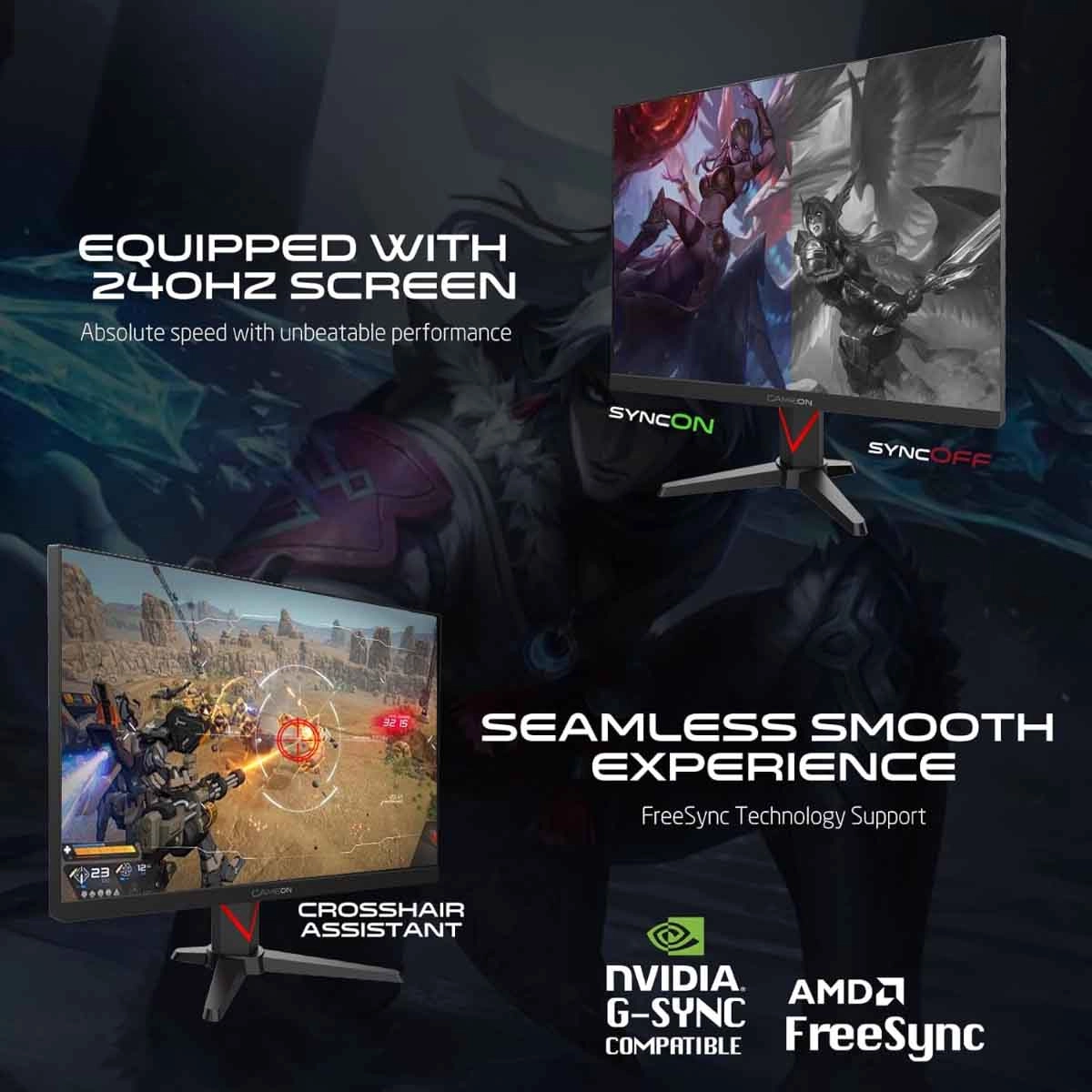 ⁦جيم أون شاشة ألعاب QHD بحجم ‎27"‎ 240Hz Fast⁩ - الصورة ⁦9⁩