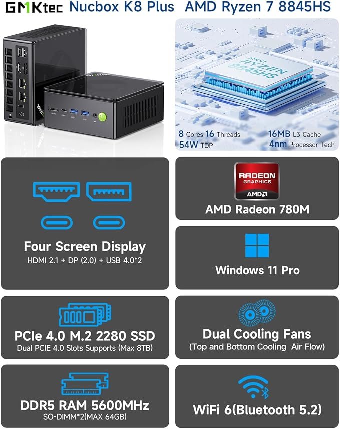 كمبيوتر مكتبي صغير جي ام كي تيك AMD - الصورة 7